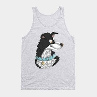 Black Border Collie Tank Top